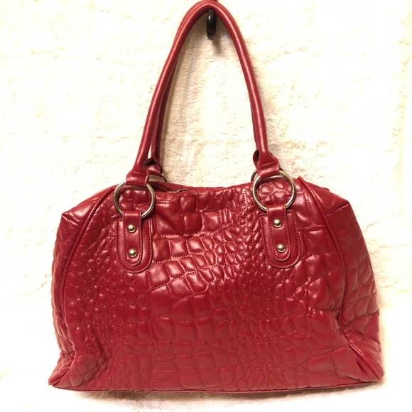 ✨S O L D✨  Nine West red leather handbag - Picture 2 of 8